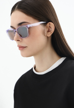 Спортивные очки 100% HUDSON - Polished Translucent Lavender - HiPER Silver Mirror Lens