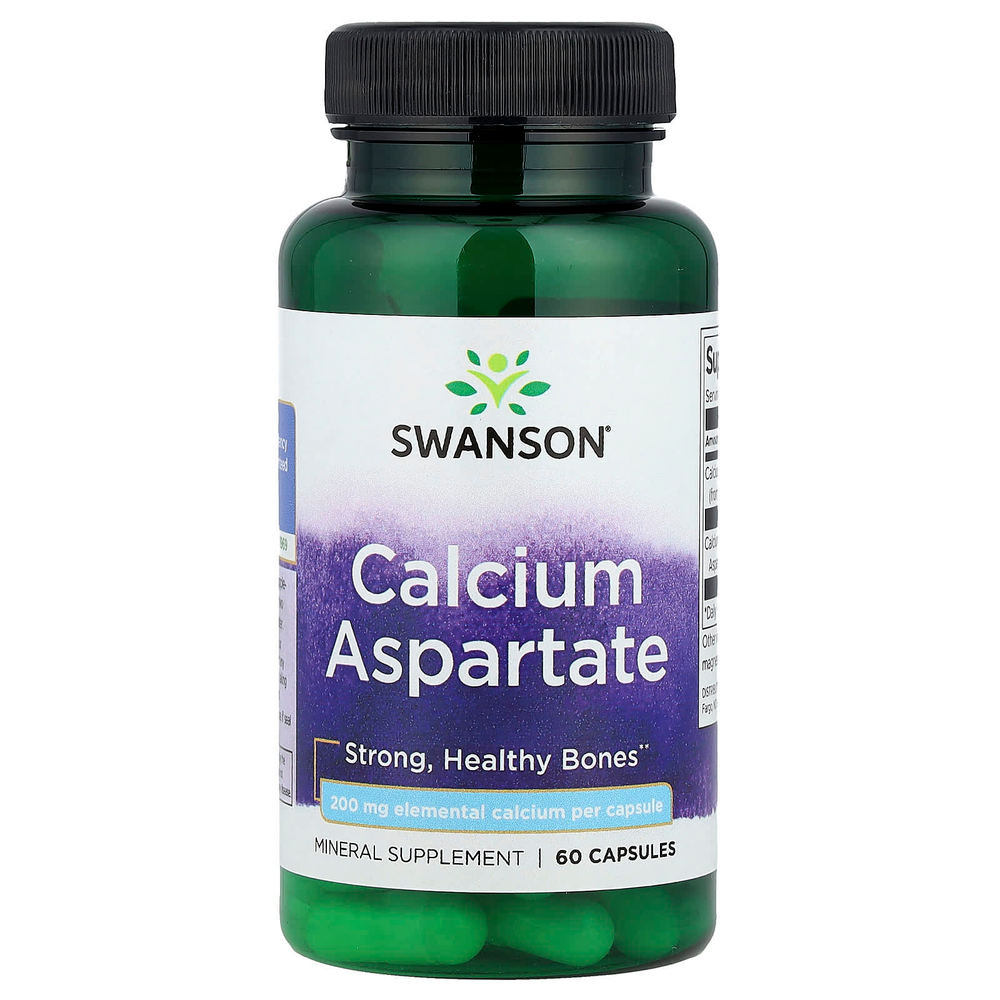 Swanson Vitamins, Аспартат кальция, 60 капсул
