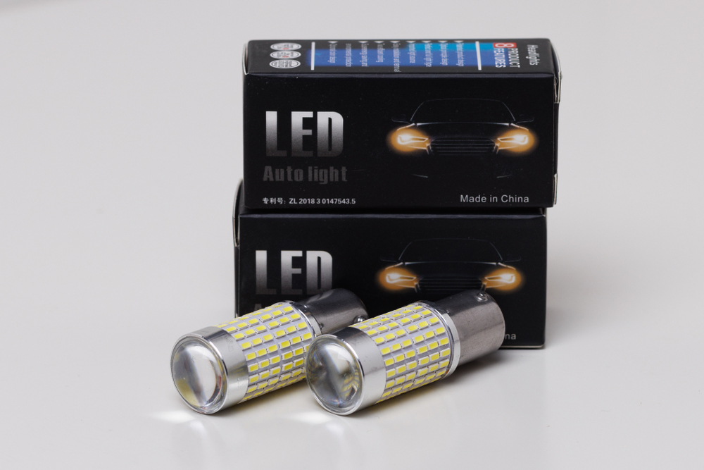 ZMB P21 Led 144SMD(3014) Линза 9W 12-24V Белый (1шт)