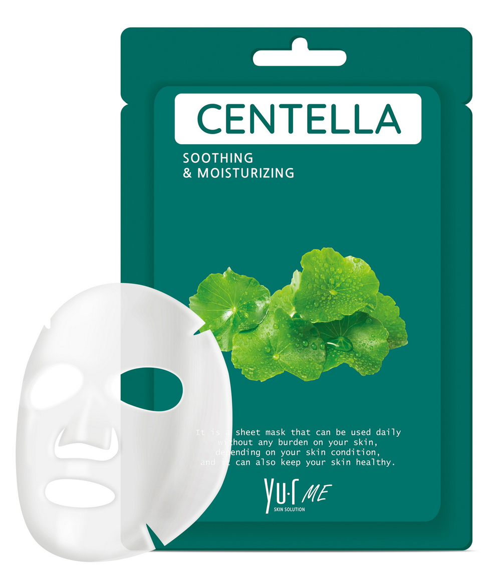 Yu.R Тканевая маска для лица с экстрактом центеллы азиатской - Me Centella Sheet Mask, 1 шт