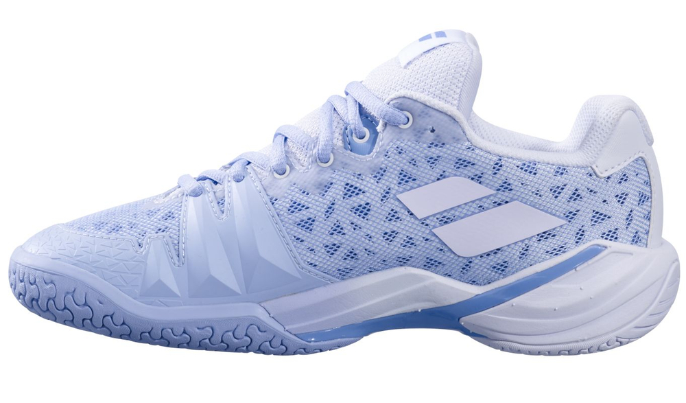 Женские кроссовки для бадминтона/сквоша Babolat Shadow 4 - snow/blue