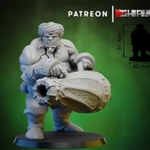 Grand Alliance Destruction Ogor Mawtribes Ogre Kingdoms Leadbelchers Пушкарь огров №2 миниатюра для dnd, днд, pathfinder, фентези, Настольная игра, НРИ, Варгейм, РПГ