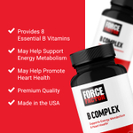 Force Factor, B Complex, 60 растительных капсул