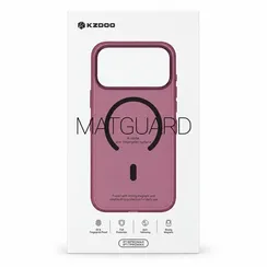 Чехол Kzdoo Matguard MagSafe для iPhone 18 Pro / 17 Pro Бордовый