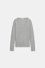 ФУТБОЛКА В РУБЧИК С ШИРОКИМ ВЫРЕЗОМ — ZARA