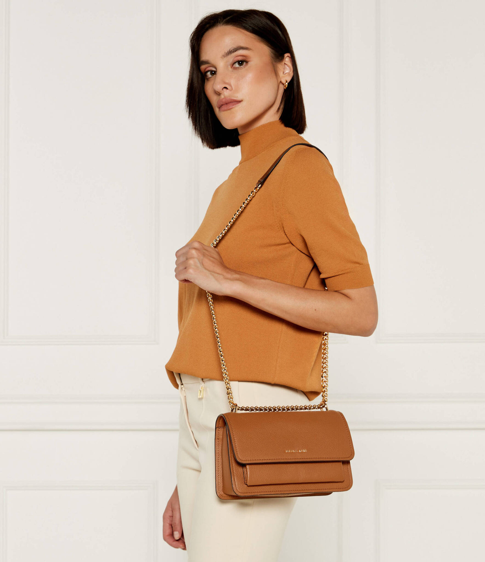 Кожаная сумка через плечо Michael Kors - коричневый(30T4GC7L3T)
