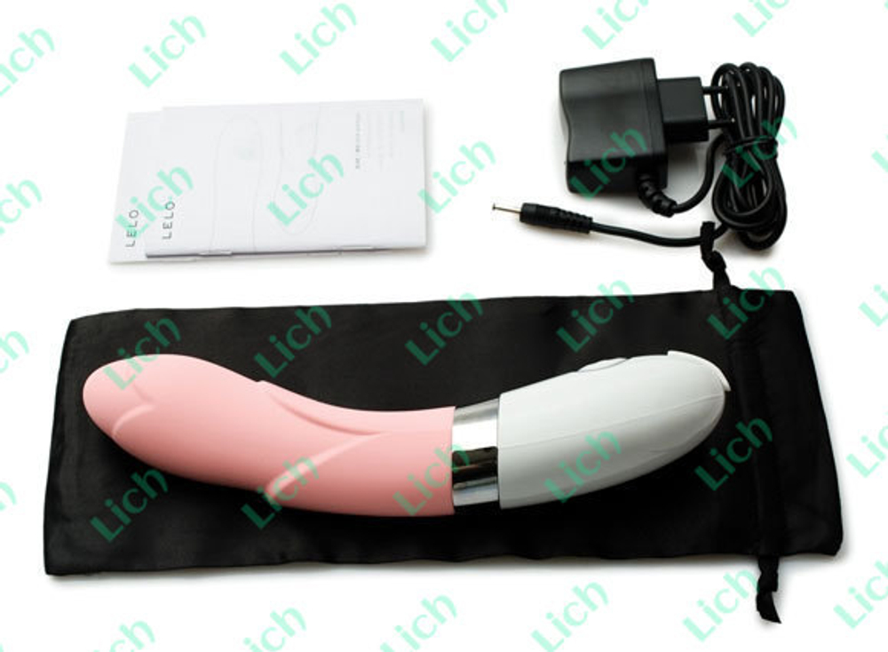 Розовый вибратор украшенный лепестками Iris Pink
