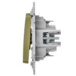 FLITE Выключатель 1-клавишный с индикацией 10А ВС11-1-1-ФлО оливковый IEK