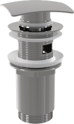 Водослив для умывальника click/clack 5/4" Alca Plast A393, цельнометаллический