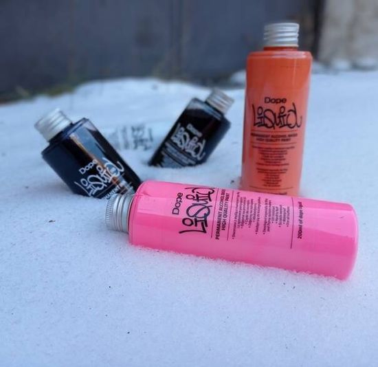 Чернила Dope Liquid paint 200ml orange fluor