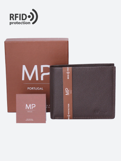 B23P001R Castanho - Портмоне с RFID защитой MP