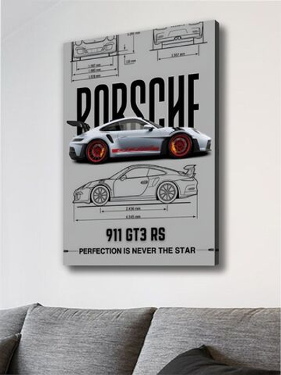 Картина Легенда в сером для интерьера 50x70см 1шт.