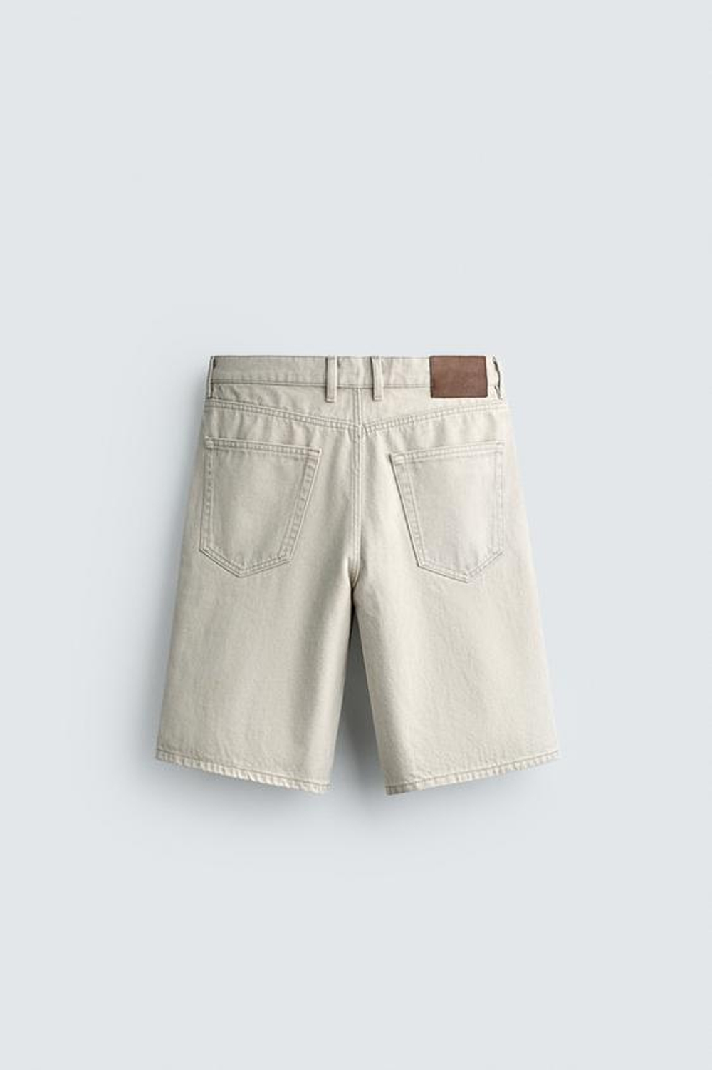 ZARA ДЖИНСОВЫЕ ШОРТЫ REGULAR FIT, ПЕСОЧНЫЙ