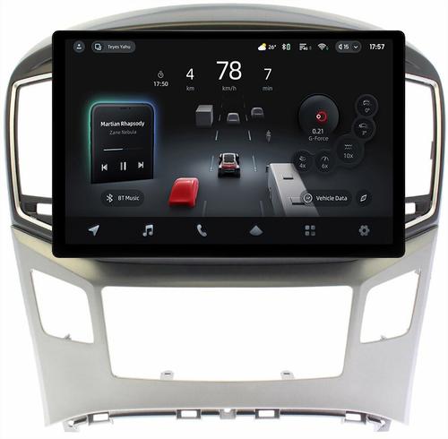 Магнитола для Hyundai H1, Grand Starex 2015-2022 (ШГУ монохром, авто с часами) - Teyes CC4-PRO монитор 13" 2K QLED на Android 13, Быстрейшая, Snapdragon 778G, ИИ, CarPlay, DSP, 4G SIM-слот