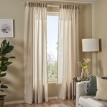 Комплект штор IKEA ROSENROBINIA (РОЗЕНРОБИН), Бежевый, 145x250 см, 2 шт