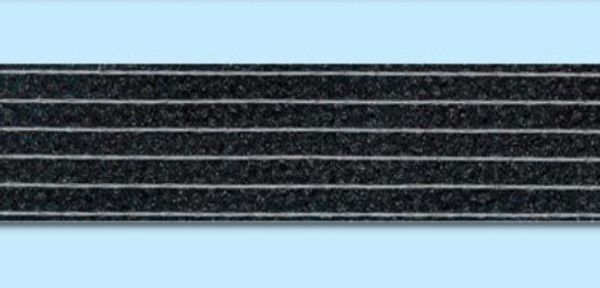 Тесьма усиленная Кромка клеевая 20.0 мм, (фасовка) 5х3 м, черный, B, Gamma G-120ht