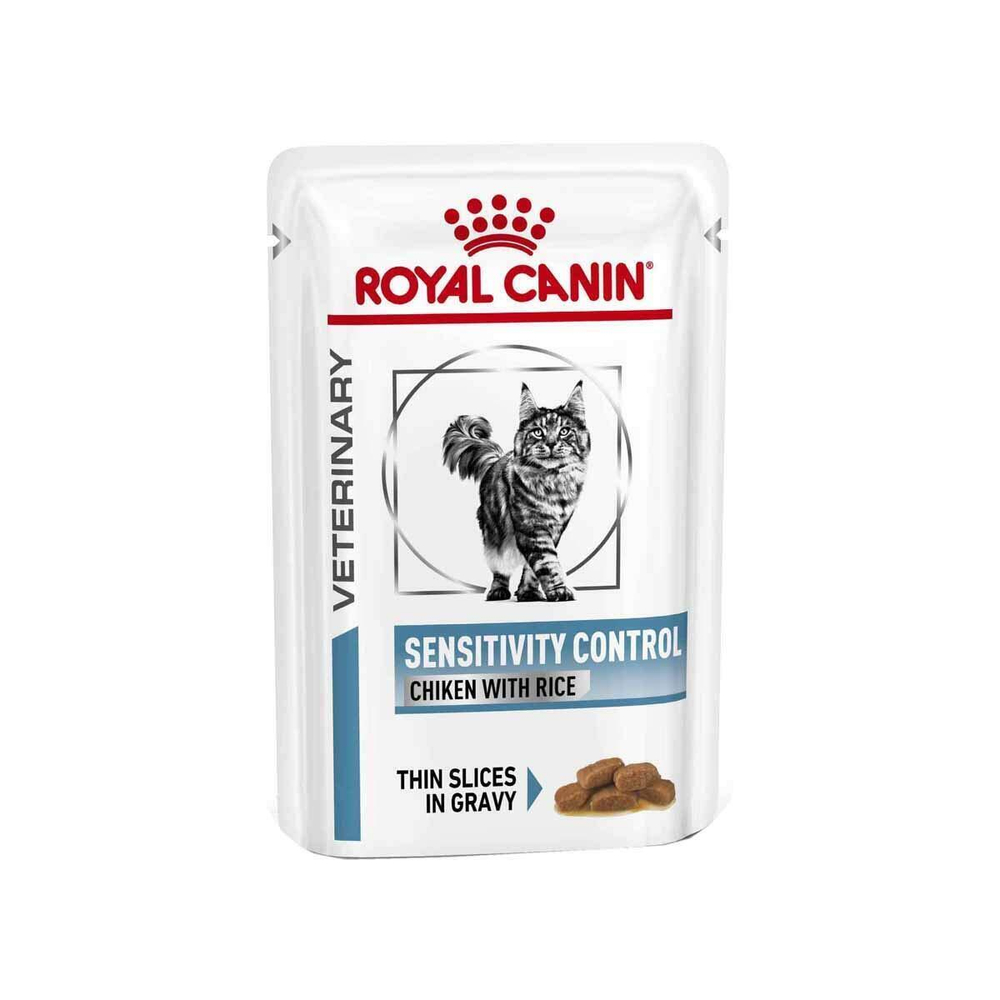 Royal Canin Sensitivity Chicken with Rice Control Сенситивити Контрол с курицей и рисом Корм влажный диета для кошек при пищевой аллергии 85 г