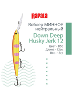 Воблер RAPALA Down Deep Husky Jerk 14, 14см, 23гр, цвет GF