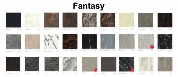 Стол Fuoz Werzalit Fantasy, 70х70 см, верзалит афьонский мрамор