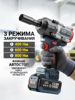 Гайковерт аккумуляторный ударный CIW-800 — фото 6