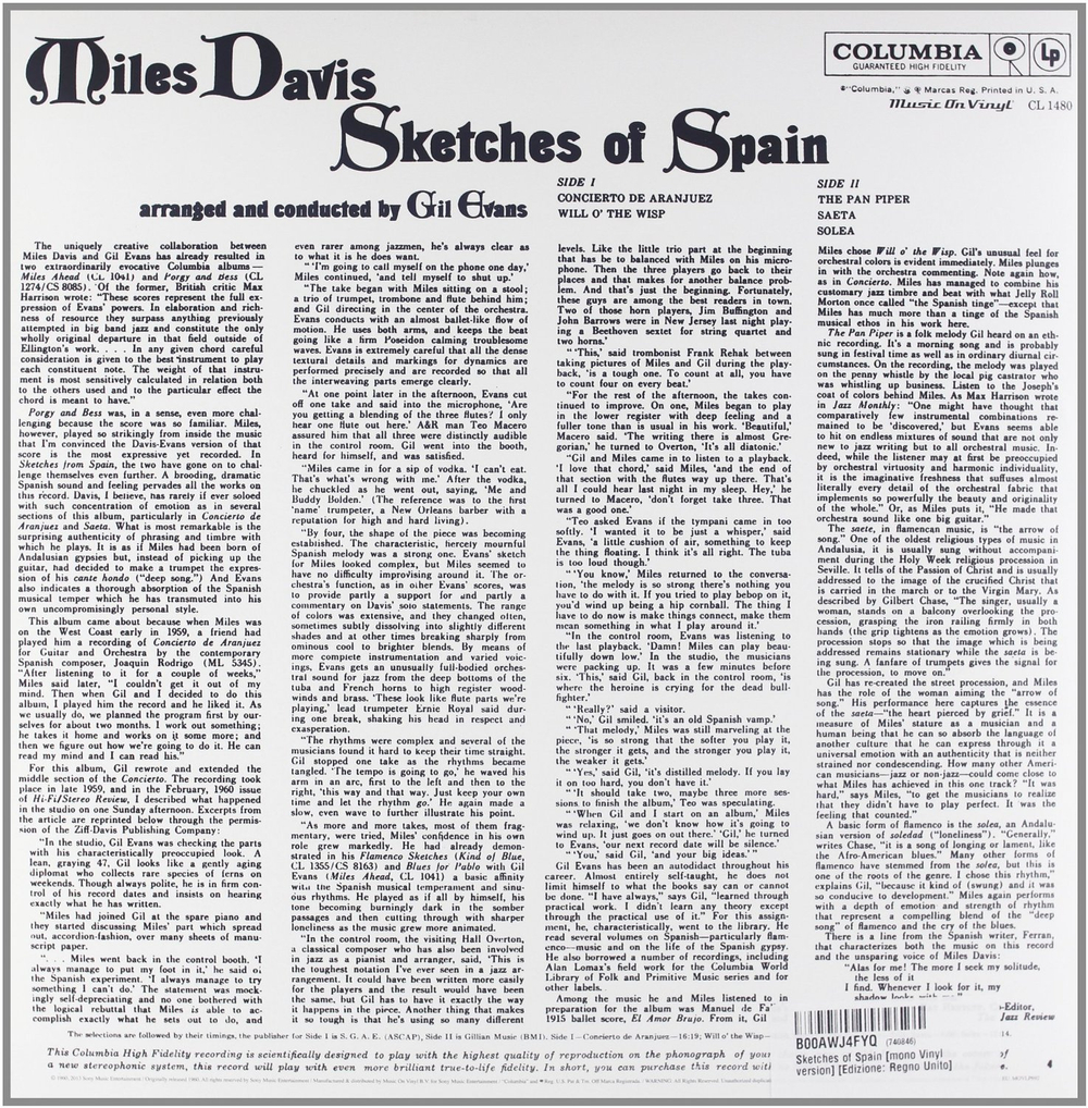 Miles Davis / Sketches Of Spain (LP)