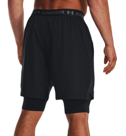 Теннисные шорты Under Armour Vanish Woven 2-in-1 Shorts - black/pitch gray