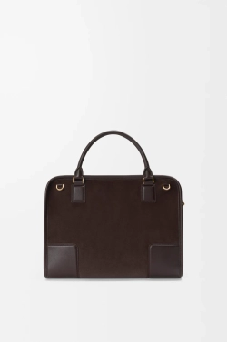 Loewe Большая сумка Amazona 180 из мягкой телячьей кожи, темно-каштановый