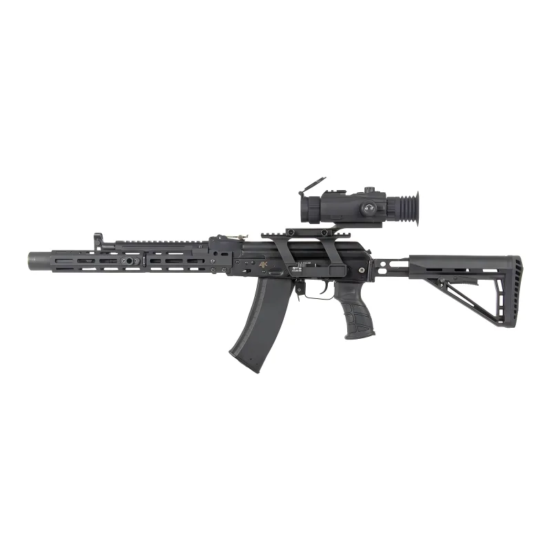 Прицел тепловизионный Gaut Jasper TS 225 256х192 AI 320x240 D25 - вид сбоку, установлен на оружии