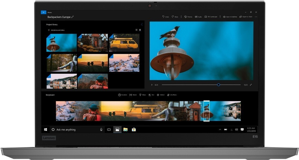 Ноутбук Lenovo ThinkPad E15-IML Intel Core i7 10510U, 1.8 GHz, 16384 Mb, 15.6; Full HD 1920x1080, 256 Gb SSD, DVD нет, AMD Radeon RX 640 2048 Mb, WiFi, Bluetooth, FPR, Windows 10 Professional, черный, 2.1 кг, 20RD0014RT
