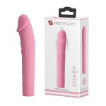 Нежно-розовый вибратор 15,5см с выделенными венками Pretty Love VIC BI-014701-1