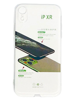 Чехол-накладка силикон 1.5мм i-Phone XR 6.1" прозрачный с закрытой камерой