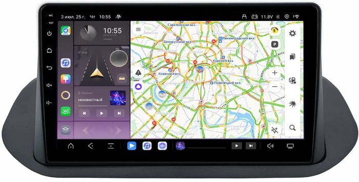 Магнитола для Nissan Rogue T33, X-Trail T33 2020+ - Kuberg QLed, Android 13, Быстрейшая, CarPlay, SIM-слот