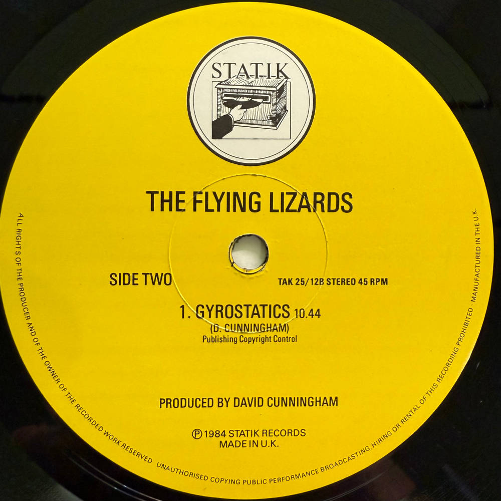 The Flying Lizards ‎– Dizzy Miss Lizzie (Англия 1984г.) 12", 45 RPM