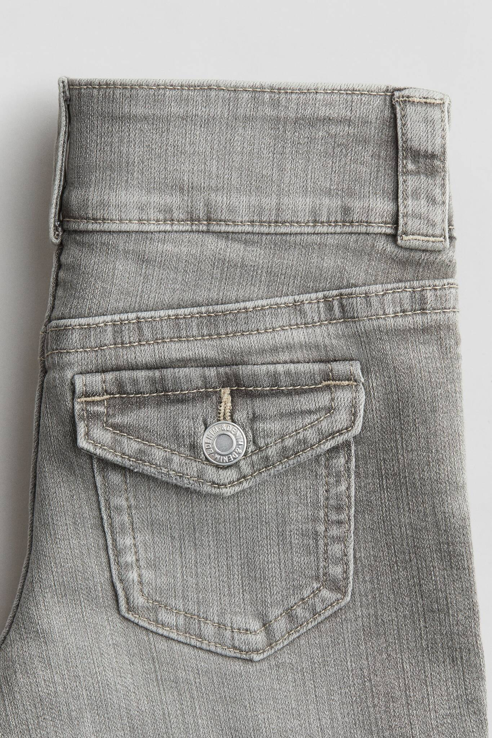 H&M Джинсы Bootcut Leg Low, светло-серый