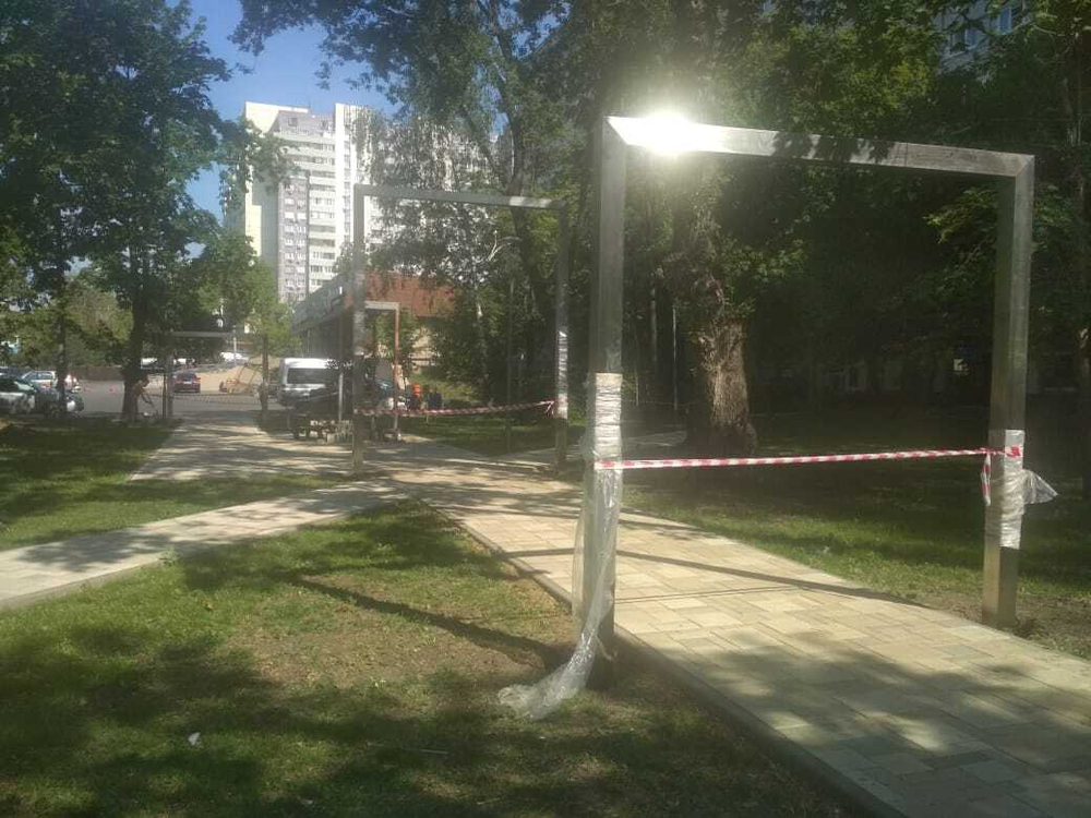 Арка декоративная большая из нержавейки