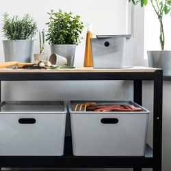 IKEA KUGGIS  (ИКЕА КУГГИС)  -  Крышка - светло-серая 37x54 см