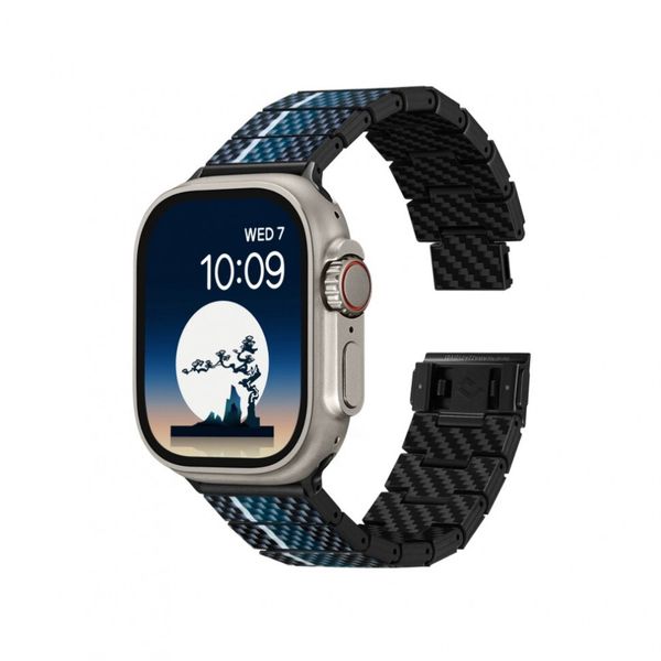 Браслет Pitaka Carbon Fiber Watch Band для Apple Watch Луна | Moon