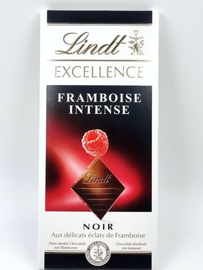 Шоколад темный Lindt Excellence RASPBERRY INTENSE Малина, 100 г