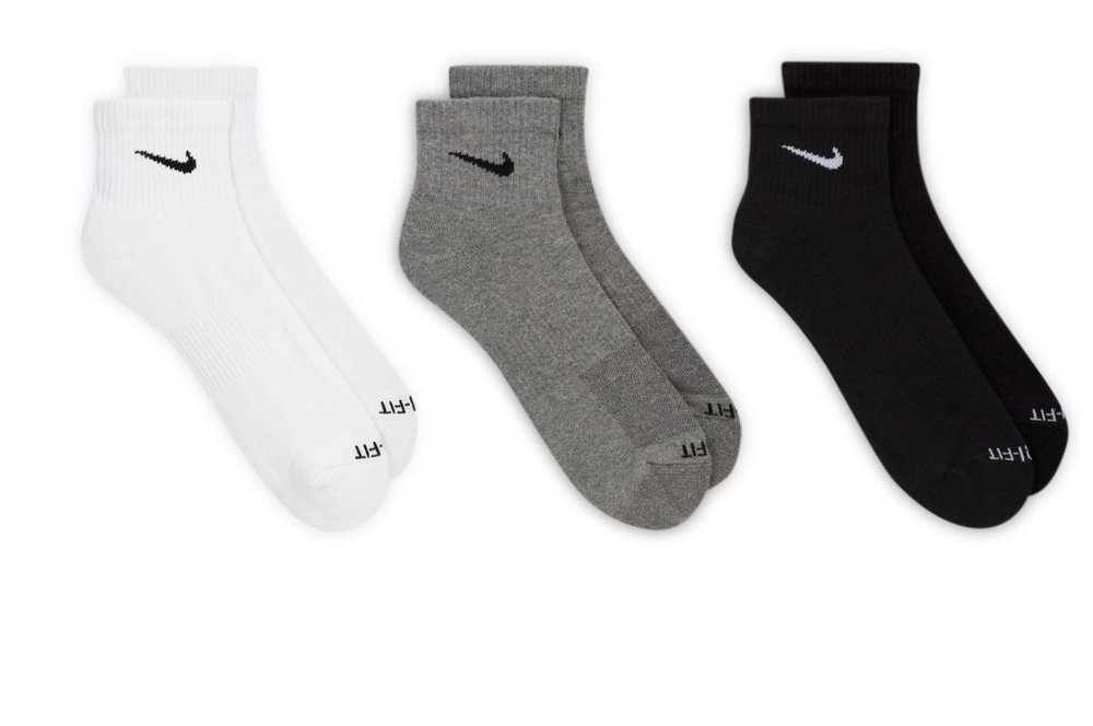 Теннисные носки Nike Everyday Plus Cushioned Training Ankle 3P - multicolor