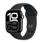 Умные часы Apple Watch Series 10 GPS, 42mm, Jet Black Aluminium Case with Sport Band M/L, Black (Черный)
