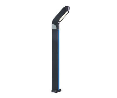 09200-F(220V),16(05) Светильник уличный Линден серый 220V w10*24 h80 Led Philips 10W (4000K) Декоративная подсветка синяя.. ТМ Kink Light