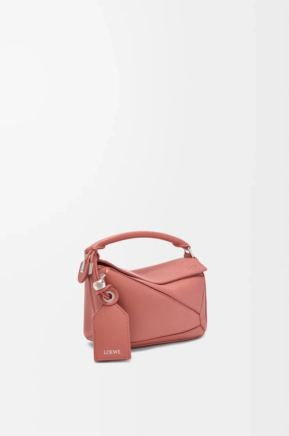 Loewe Сумка-мини Puzzle Featherlight из овечьей кожи наппа, красноватый