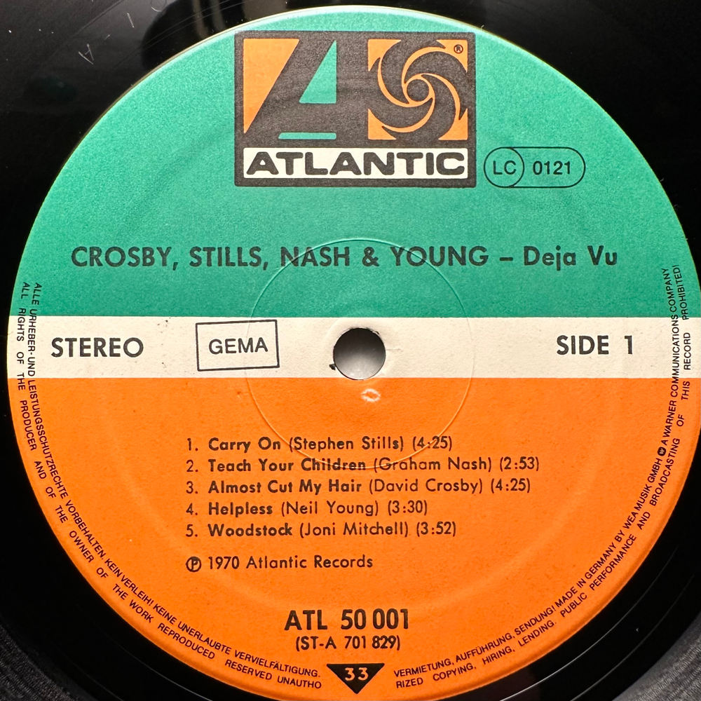 Crosby, Stills, Nash & Young - DejaVu (Европа 1973г.)