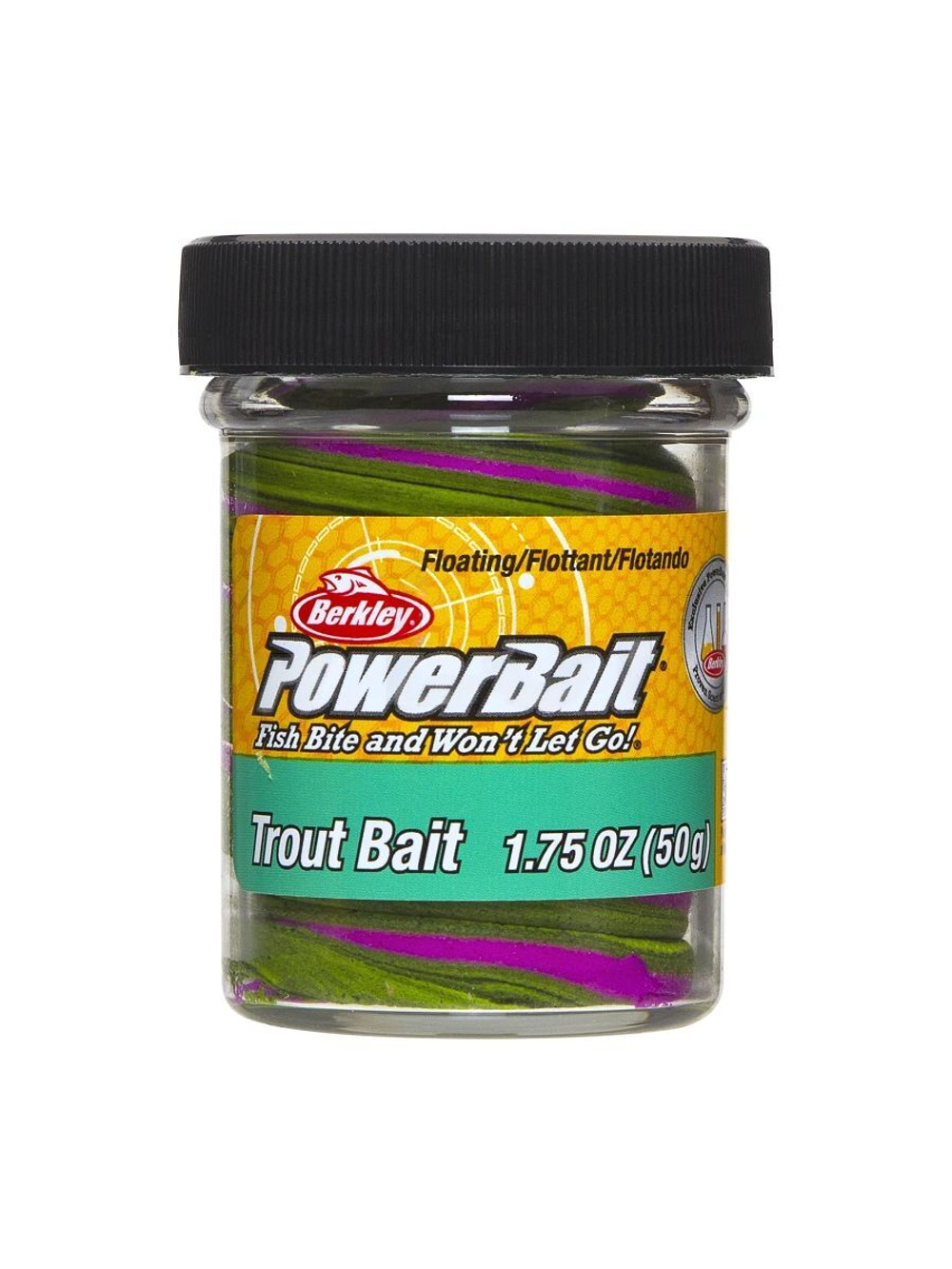 Паста форелевая Berkley PowerBait Trout Bait Triple Swirls, 50 г, Hippie Hypnotize