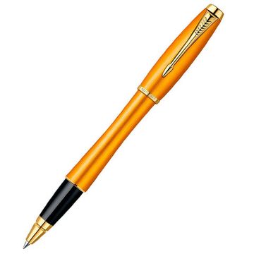 Ручка-роллер PARKER URBAN Premium Mandarin, цвет: Yellow GT, цвет стержня: черный, 1892653