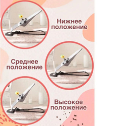 Кресло-качалка, Шезлонг для новорожденных, розовый, дуга с игрушками