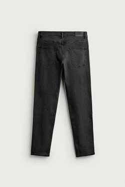 ZARA БАЗОВЫЕ ДЖИНСЫ SLIM FIT, УГОЛЬНЫЙ