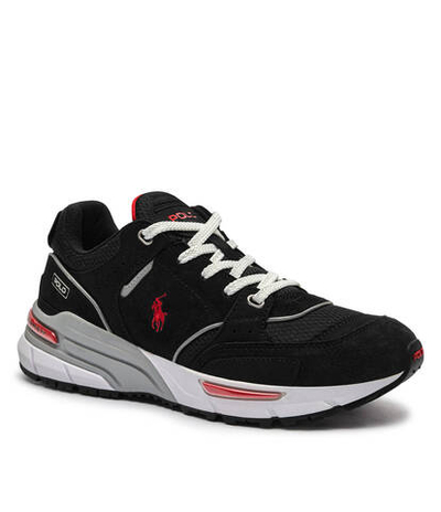 Кожаные кроссовки TRACKSTR 250 POLO RALPH LAUREN - черный(809944590)