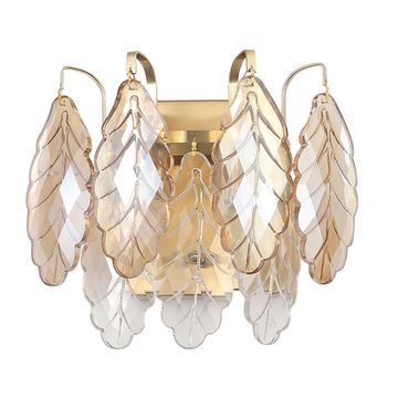 Настенный светильник Е14 Trevi AP2 Brass латунь Crystal Lux