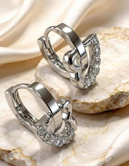 Ювелирные серьги из серебра 925 пробы